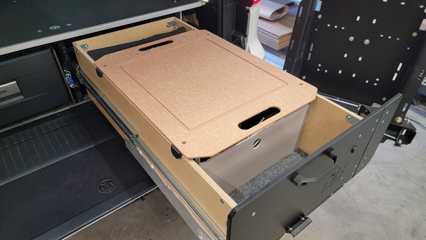 Richlite Overland Kitchen cutting board for Land Cruiser, 4Runner, GX460, GX470, FJ Cruiser, Sequoia
