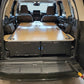 GX460 drawer system with sleeping platform for vehicle organization