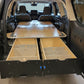 GX460 drawer system with sleeping platform for vehicle organization