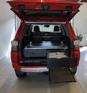   Patented Toyota 4Runner storage organization drawers and convertible sleeping platform  perfect for overland travel