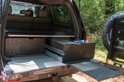 100 series Toyota land cruiser drawer system with sleeping platform