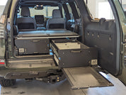 Lexus GX460 Sleeping Platform and lockable Drawers for Overland Expedition Adventure travel 