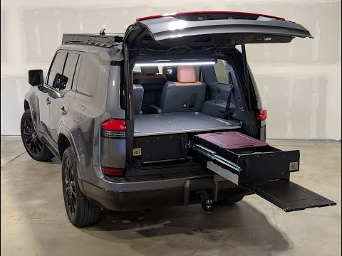 SS1 - Silent Storage Drawer System - Lexus GX550 WITH 3rd Row (removal of third row required)